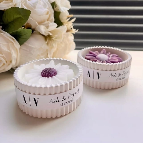 Vela de flor para casamento